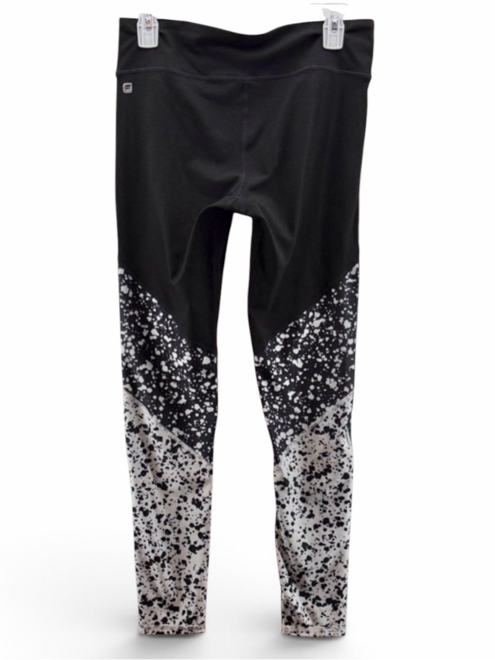 Fabletics Women’s Black and White Brogan Dalmation Leggings Size Medium - Picture 5 of 9
